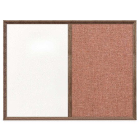 United Visual Products Enclosed Corkboard, 1 Door, 72"x36", 4" Fra UV3425-BLACK-MEDGRY